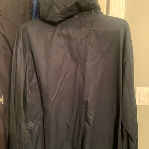 Polo Ralph Lauren Navy Cotton Jacket XXL – Snap Buttons, Orange Logo